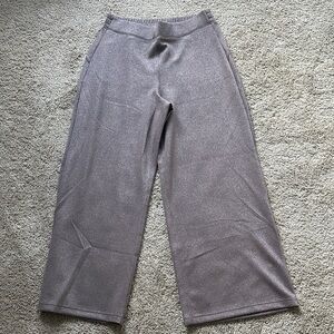 Spanx AirEssentials smoke silver shimmer wide leg